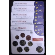 Alemania 2007 Cartera Oficial Euros € (5 cecas)