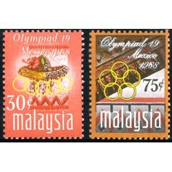 DEP7 Malasia 56/57 1968 JJOO Mexico MNH DEP7 Malasia 56/57 1968 JJOO Mexico MNH