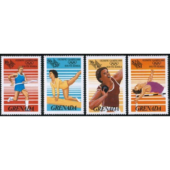 OLI1 Granada 1365/68 1988 JJOO Seúl MNH OLI1 Granada 1365/68 1988 JJOO Seúl MNH