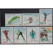 Nicaragua 1537/43 1990 Juegos Olímpicos de invierno 1992 Patinaje artístico MNH