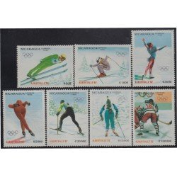 Nicaragua 1537/43 1990 Juegos Olímpicos de invierno 1992 Patinaje artístico MNH Nicaragua 1537/43 1990 Juegos Olímpicos de invierno 1992 Patinaje artístico MNH