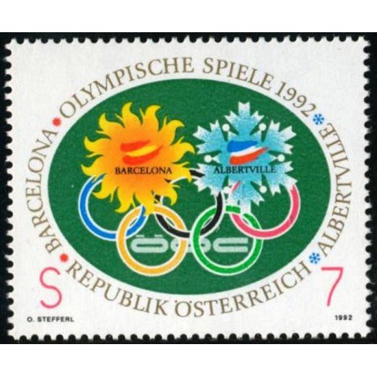 OLI1 Öesterreich Austria Nº 1878 1991 MNH OLI1 Öesterreich Austria Nº 1878 1991 MNH