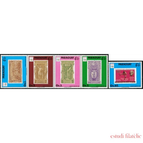OLI1 Paraguay 2490/94 1990 Juegos olímpicos de verano en Barcelona MNH