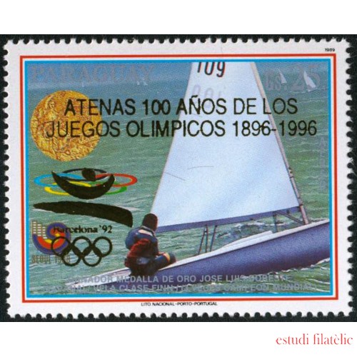OLI1 Paraguay A- 1144 1989 Parafil 89 Exposición Filatélica Argentino-Paraguaya  MNH