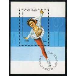 OLI1 Cuba HB 126 1991 Juegos Olímpicos Albertville 1992 MNH OLI1 Cuba HB 126 1991 Juegos Olímpicos Albertville 1992 MNH