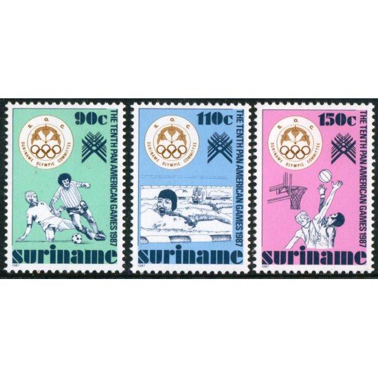 OLI2 Surinam Suriname Nº 1079/81 1987 MNH OLI2 Surinam Suriname Nº 1079/81 1987 MNH