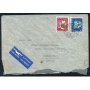 OLI2  Suiza Switzerland  Nº 451/52 en Carta  1948  JJOO St.Moritz