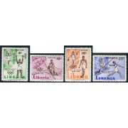 OLI2  Liberia 368/70 + A 122  1960 JJOO Roma MNH