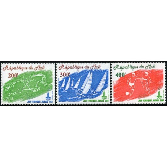 OLI2 Mali A 381/83 1980 JJOO Moscú MNH OLI2 Mali A 381/83 1980 JJOO Moscú MNH