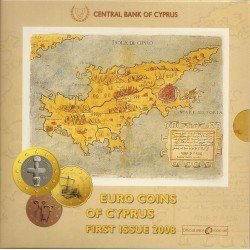 Monedas Euros Chipre Cartera 2008 Monedas Euros Chipre Cartera 2008