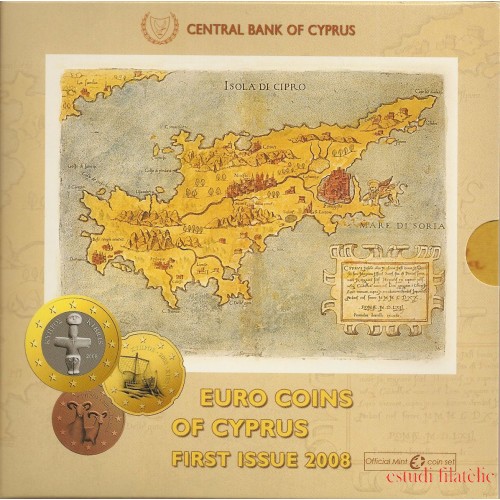 Monedas Euros Chipre Cartera  2008