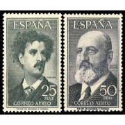 España Spain 1164/65 1955 - 1956 Fortuny Torres Quevedo MNH