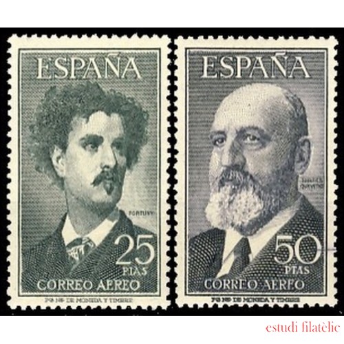 España Spain 1164/65 1955 - 1956 Fortuny Torres Quevedo MNH
