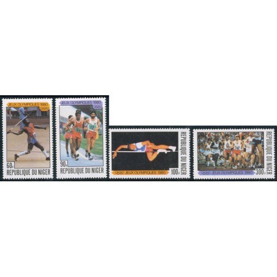 OLI2 Níger 499/02 1980 JJOO Moscú MNH OLI2 Níger 499/02 1980 JJOO Moscú MNH