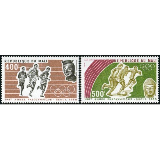OLI2 Mali A 525/26 1988 JJOO Seúl MNH OLI2 Mali A 525/26 1988 JJOO Seúl MNH