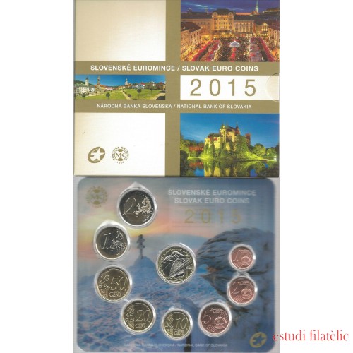 Monedas Euros Eslovaquia Cartera 2015