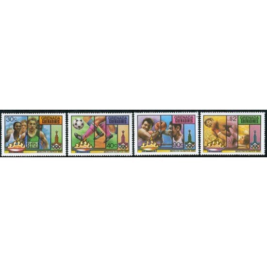 DEP2 Granada 338/41 1980 JJOO Moscú MNH DEP2 Granada 338/41 1980 JJOO Moscú MNH