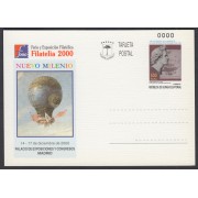 Guinea Ecuatorial Entero Postal 8  Nº 0000 2000  Expo Filatelia Globo Air balloon Muestra