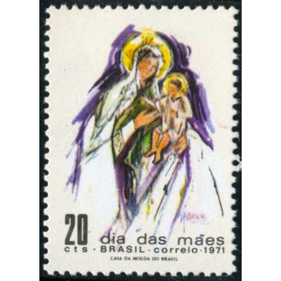 Brasil Brazil 953 1971 Día de las madres MNH Brasil Brazil 953 1971 Día de las madres MNH