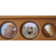 España Sapin Mundial de fútbol 2002 colección completa plata y oro
