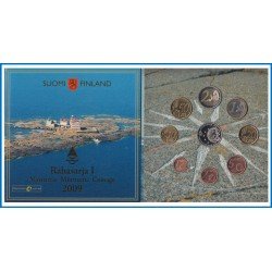Finlandia 2009 I Cartera Oficial Monedas € euro + Medalla Faro del Mercado Finlandia 2009 I Cartera Oficial Monedas € euro + Medalla Faro del Mercado
