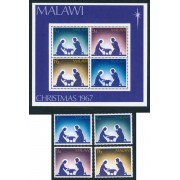 REL Malawi 76/79 + HB 9 1967 MNH
