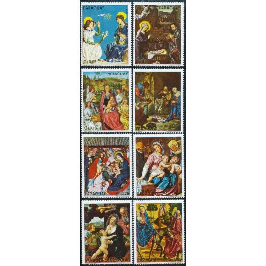 REL Paraguay 1409/16 Pinturas de Navidad Christmas MNH REL Paraguay 1409/16 Pinturas de Navidad Christmas MNH