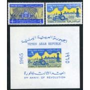 TRA1 Yemen Rep. 115/16 + HB 25  1965   MNH