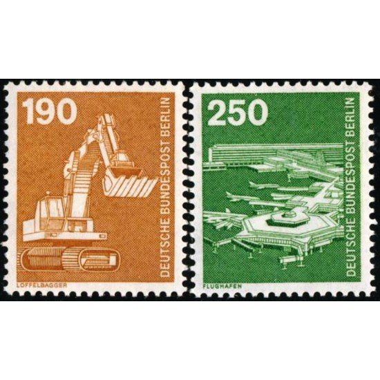 TRA1 Alemania Berlín 635/36 1982 Industria y ténica MNH TRA1 Alemania Berlín 635/36 1982 Industria y ténica MNH