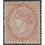 España Spain 87 ( 87/92 ) 1867 Isabel II Sin goma 