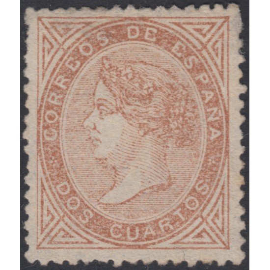 España Spain 87 ( 87/92 ) 1867 Isabel II Sin goma