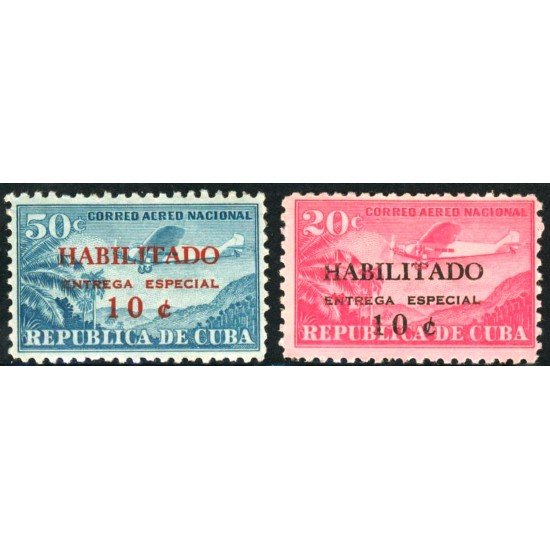 TRA1 Cuba A- 214/15 1960 Avión Entrega especial  MNH