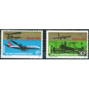 TRA1 Australia  Nº 422/23  transportes avión  MNH