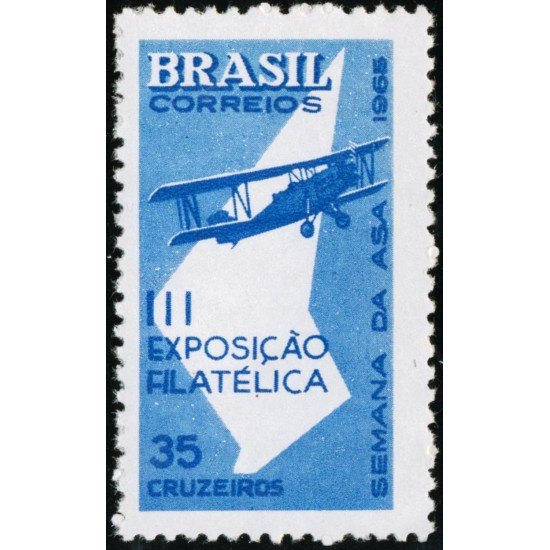 Brasil Brazil 785 1965 III Exposición Filatélica Avioneta MNH Brasil Brazil 785 1965 III Exposición Filatélica Avioneta MNH