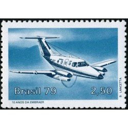 Brasil Brazil 1378 1979 Empresa Brasileña Aeronaútica EMBRAER MNH Brasil Brazil 1378 1979 Empresa Brasileña Aeronaútica EMBRAER MNH