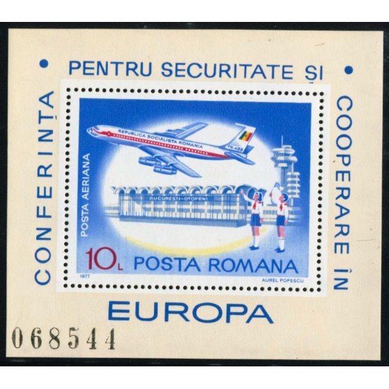 TRA1 Rumanía Romania HB 129 1977 MNH TRA1 Rumanía Romania HB 129 1977 MNH