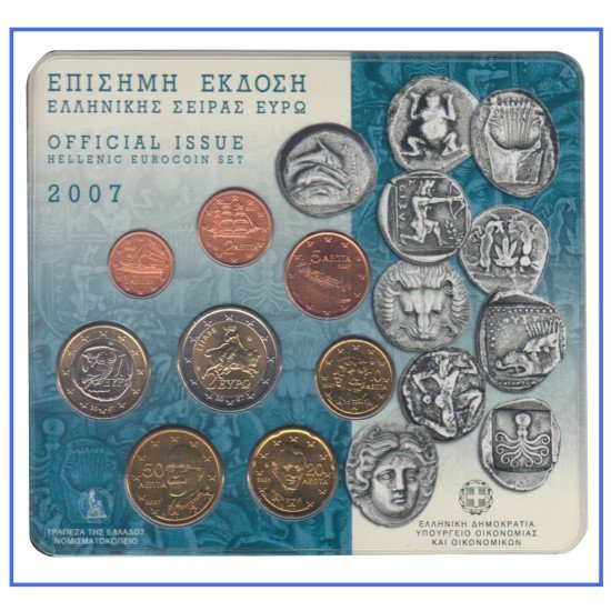 Grecia 2007 Cartera Oficial Monedas Blister € euro