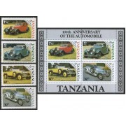 TRA1 Tanzania 267/70 + HB 42 1986 MNH     