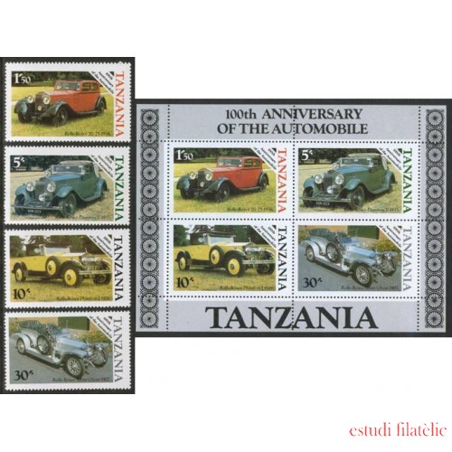 TRA1 Tanzania 267/70 + HB 42 1986 MNH     