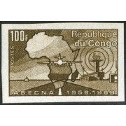 TRA2  Congo francés Nº 245  sin dentar  1970   MNH
