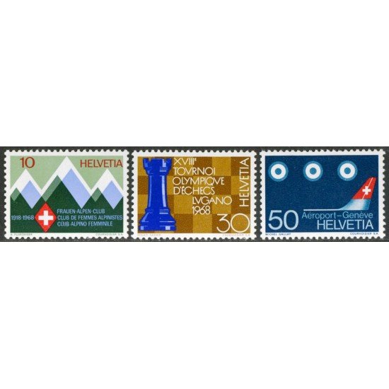 Suiza Switzerland 803/05 1968 Sellos de propaganda MNH