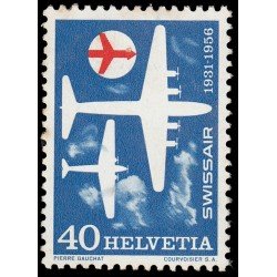 TRA2 Suiza Switzerland 575 1956 25 aniv. de la compañía aérea Swissair MH TRA2 Suiza Switzerland 575 1956 25 aniv. de la compañía aérea Swissair MH