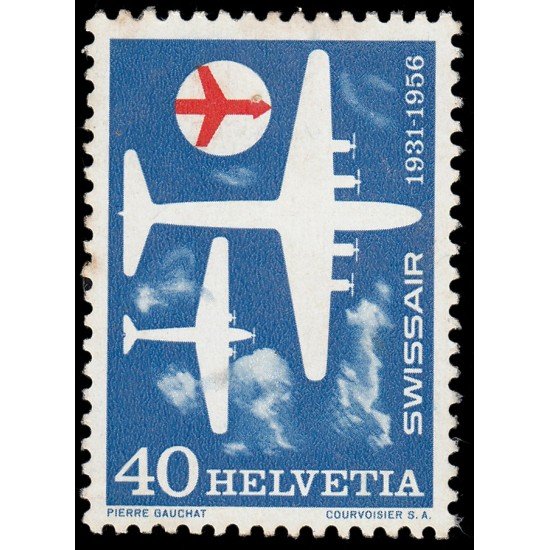TRA2 Suiza Switzerland 575 1956 25 aniv. de la compañía aérea Swissair MH TRA2 Suiza Switzerland 575 1956 25 aniv. de la compañía aérea Swissair MH