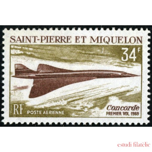 TRA2 San Pedro y Miguelón  St. Pierre et Miquelon Nº A 43  1969  MNH