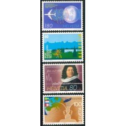 TRA2 Suiza Switzerland 1445/48 1994 Aniversarios y acontecimientos MNH TRA2 Suiza Switzerland 1445/48 1994 Aniversarios y acontecimientos MNH