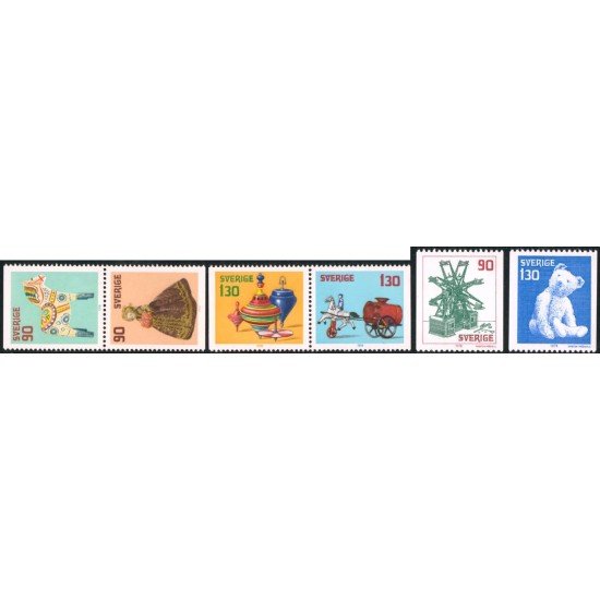 TRA2/FAU5 Suecia Sweden 1027/32 1978 Navidad Juguetes antiguos MNH TRA2/FAU5 Suecia Sweden 1027/32 1978 Navidad Juguetes antiguos MNH