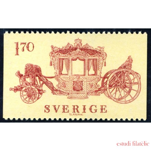 TRA2  Suecia Sweden 1020 1978 Carroza para la coronación de KarlXV  MNH