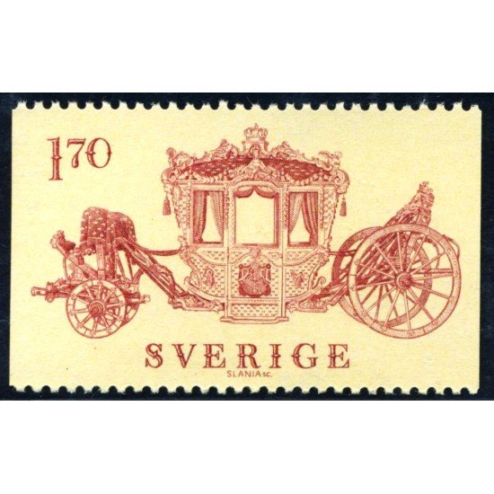 TRA2 Suecia Sweden 1020 1978 Carroza para la coronación de Karl XV MNH TRA2 Suecia Sweden 1020 1978 Carroza para la coronación de Karl XV MNH