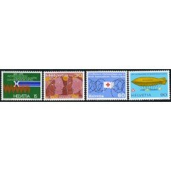 TRA2 Suiza Switzerland 976/79 1975 Sellos de propaganda MNH TRA2 Suiza Switzerland 976/79 1975 Sellos de propaganda MNH