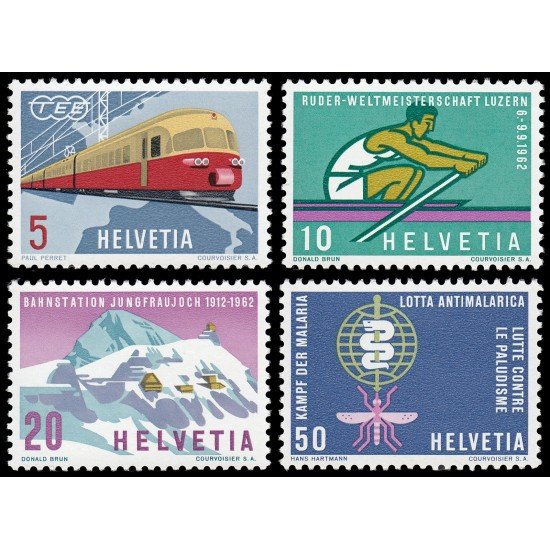 Suiza Switzerland 689/92 1962 Serie de propaganda MNH Suiza Switzerland 689/92 1962 Serie de propaganda MNH